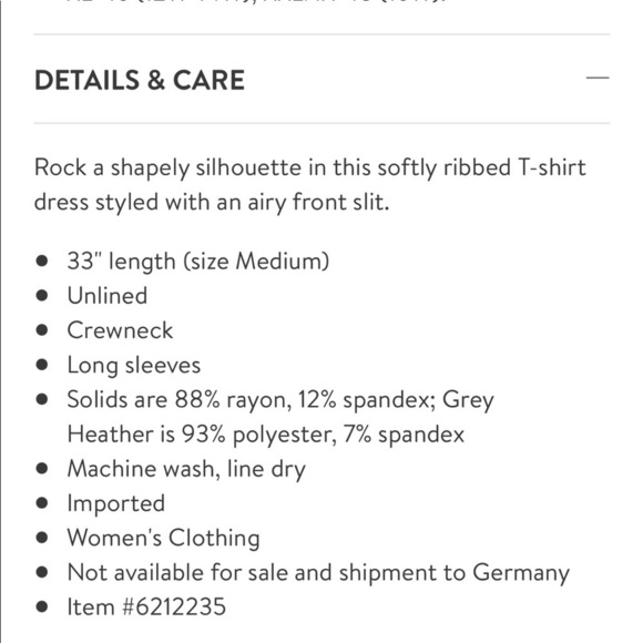 Grey Front Slit Rib T-Shirt Dress - Picture 11 of 11